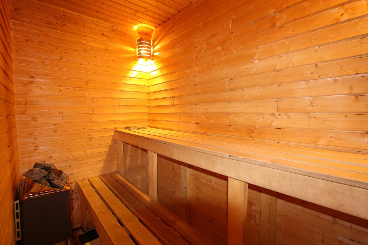 Sauna for relaxing and unwinding